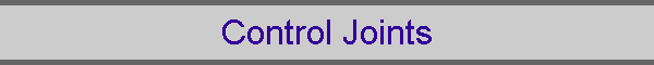 Control Joints